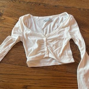 Urban Outfitters white long sleeve tee
